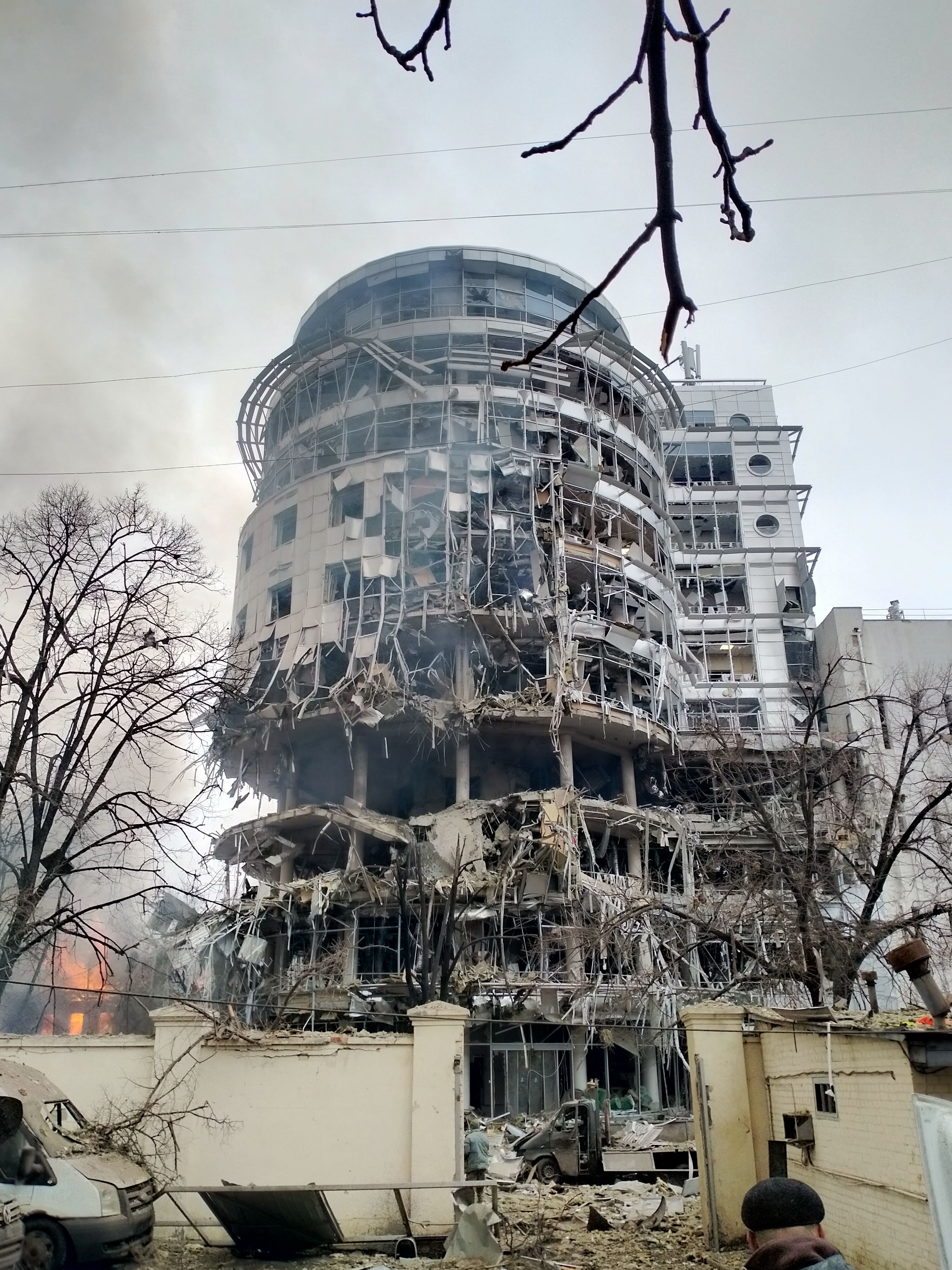 Центр Харкова після ракетного удару 2 березня 2022 року. Фото бійця Kraken