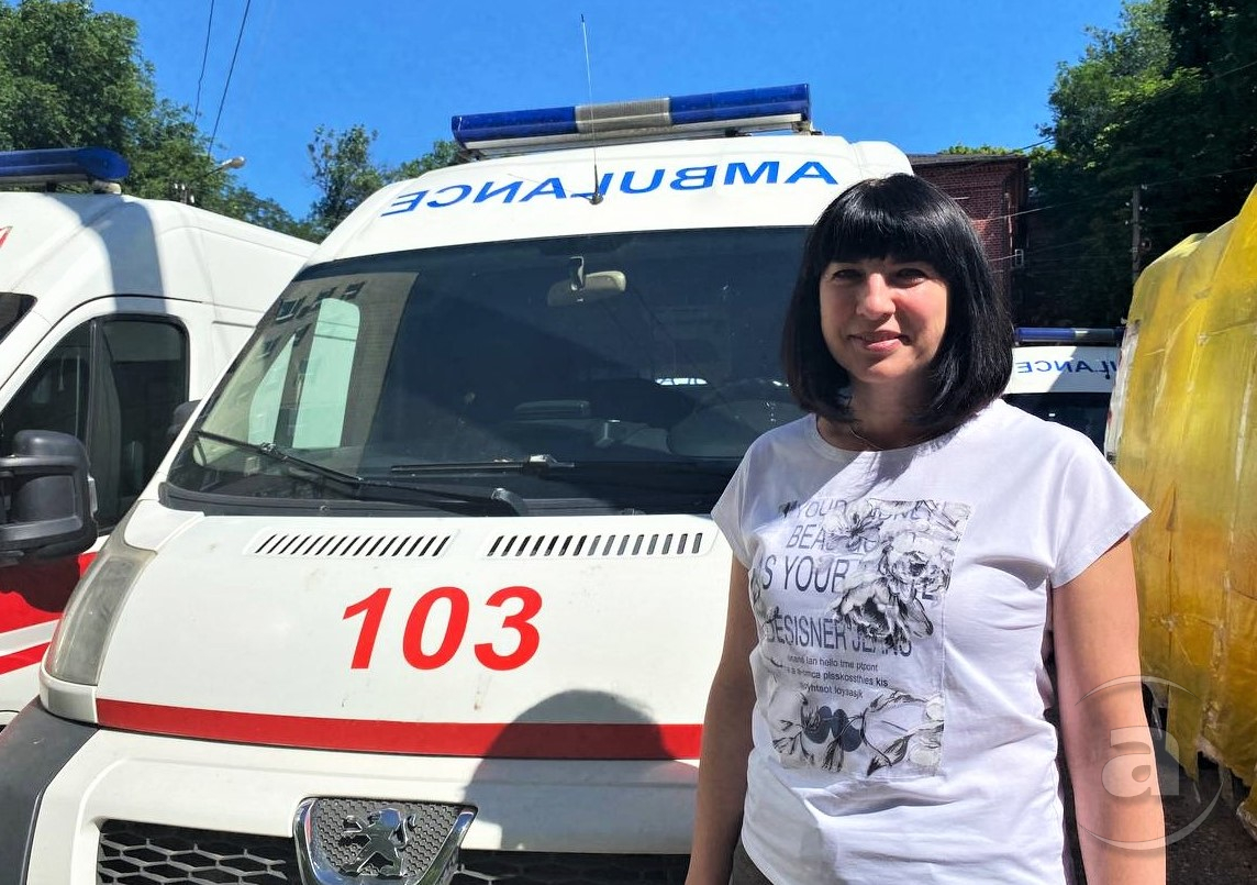 Ольга Кучерявенко працює у чугуївському відділенні Центру екстреної допомоги