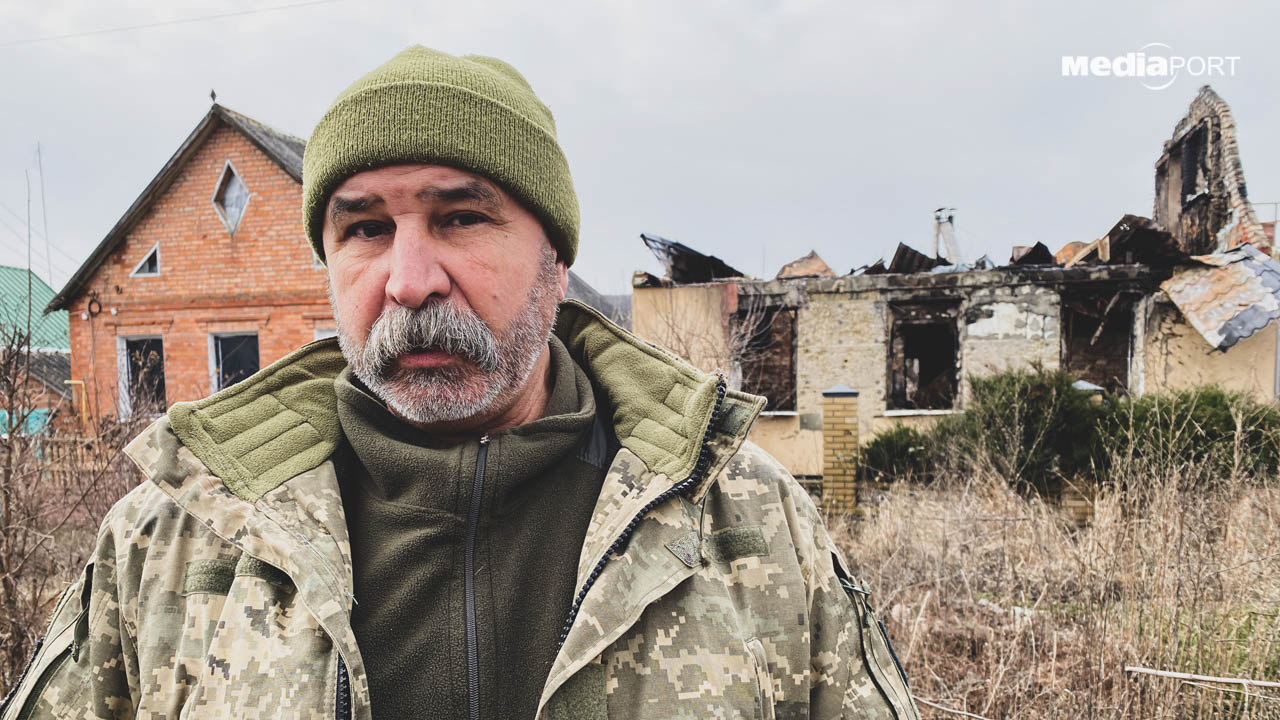 Після дев'яти місяців на службі Микола Ковальов повернувся додому, до знищеного російськими окупантами будинку