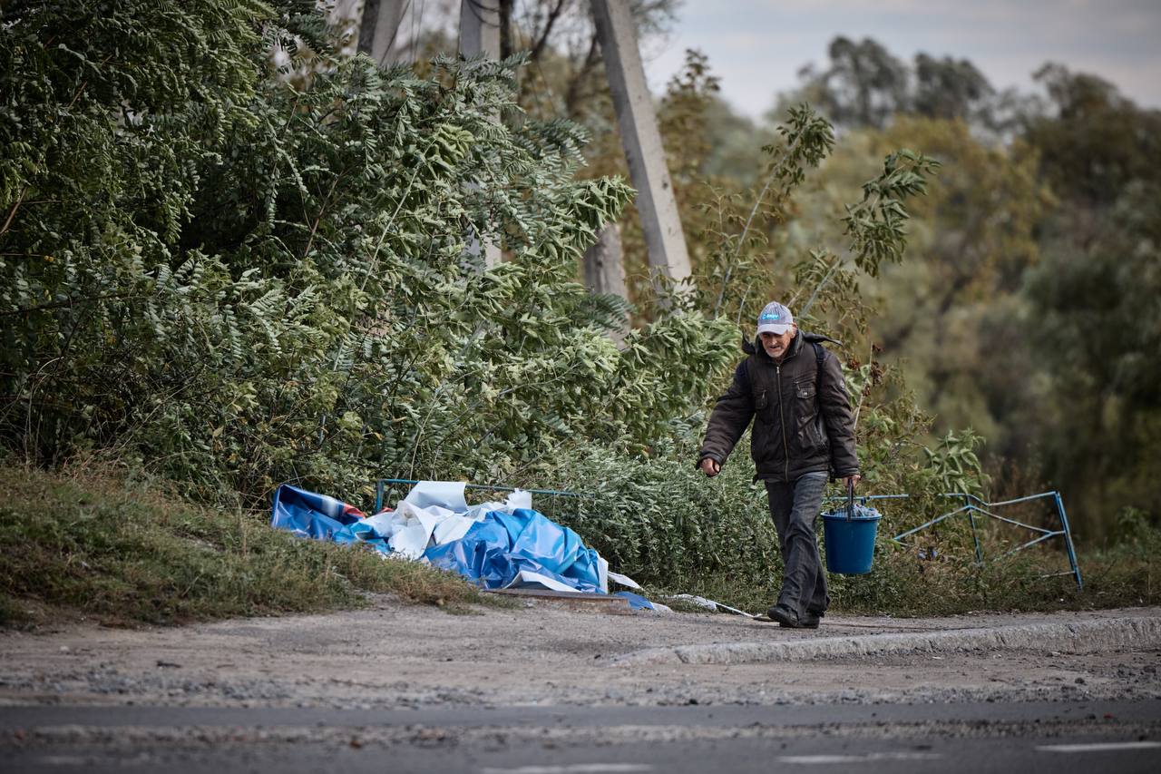 Після відступу під час контрнаступу ЗСУ російські війська обстрілюють Куп'янськ. Фото Офісу президента України