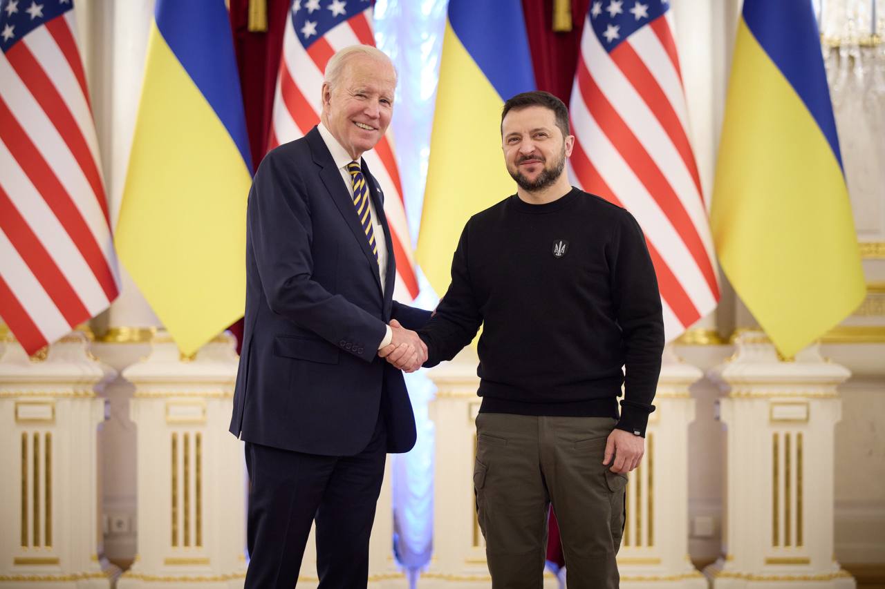 До Києва приїхав президент США Джо Байден. Фото: Володимир Зеленський/Telegram