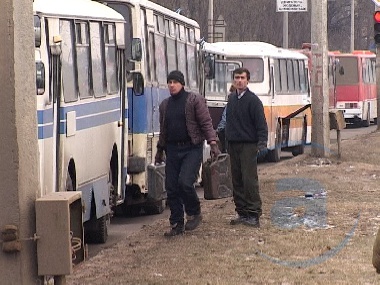 Зображення до:  В рейсовом автобусе искали взрывчатку