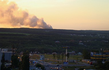 Зображення до:  Пробы воздуха в норме, огонь на Дергачевском полигоне потушен