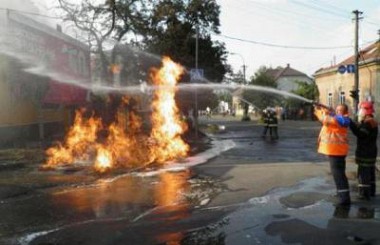 Зображення до:  Взрыв газопровода в Ужгороде: жители остались без света и воды