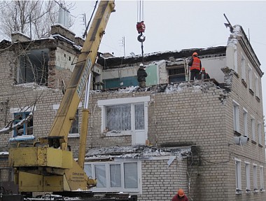 Зображення до:  Дом в Купянске после взрыва будут восстанавливать около полугода