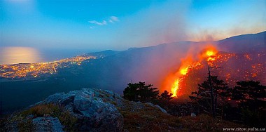 Зображення до:  Большой пожар в Ялте: виновник получил 7 лет