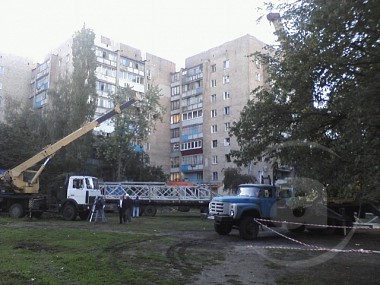 Зображення до:  Взорвавшийся дом на Новых Домах после ночёвки