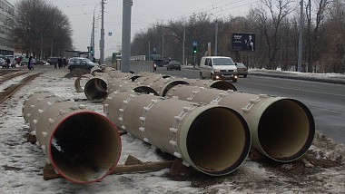 Зображення до:  Ремонт и пробка возле завода ФЭД: мешает погода