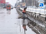 Зображення до:  Схема уборки города меняется: вчерашний снег, сегодня – вода