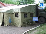 Зображення до:  Мобильный военный госпиталь – за 45 минут