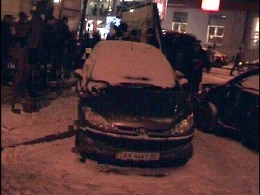 Зображення до:  В центре Харькова столкнулись 5 иномарок