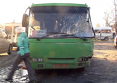 Зображення до:  ДТП с автобусами в Солоницевке: виновник задержан