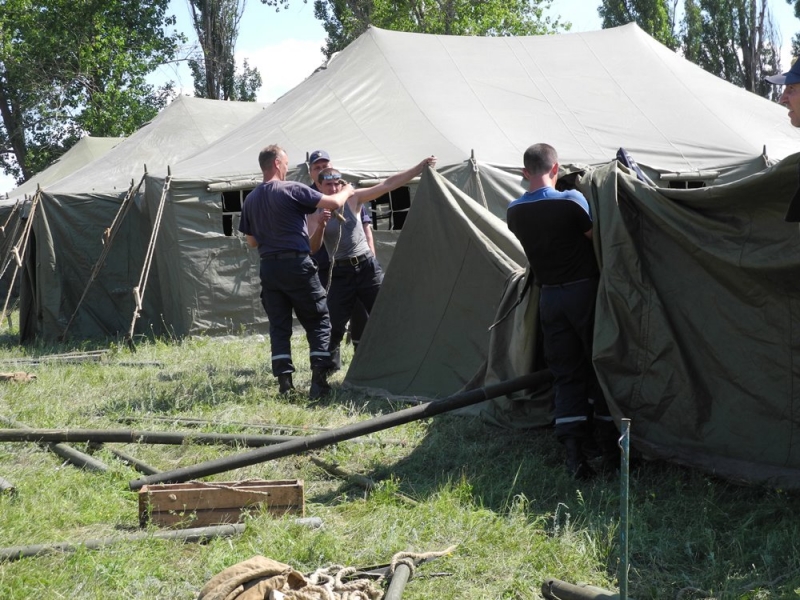 Зображення до:  В Харьковской области создали лагерь для переселенцев