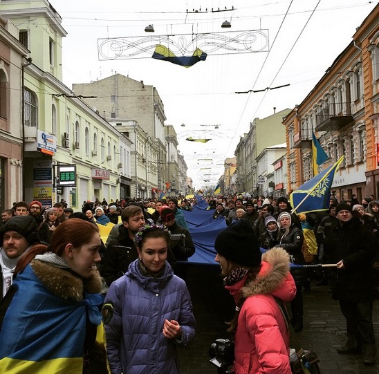 Зображення до:  Около двух тысяч человек вышли на Марш солидарности в Харькове