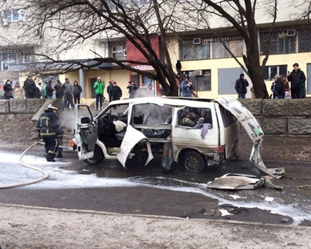 Зображення до:  В Харькове взорван автомобиль комбата «Слобожанщины»