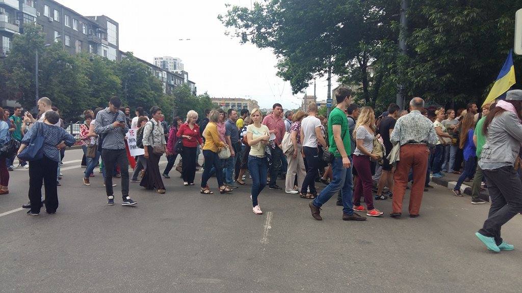 Зображення до:  Перекрытие проспекта в Харькове: полиция открыла производство