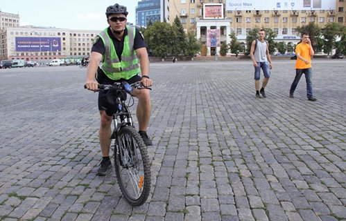 Зображення до:  В Харькове начала работу велосипедная полиция