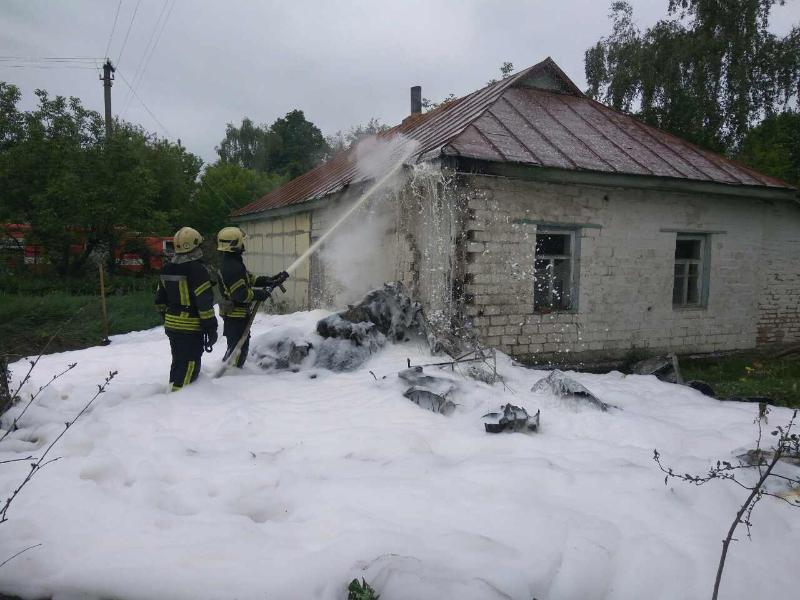 Зображення до:  В Чернигове разбился легкомоторный самолёт