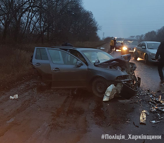 Зображення до:  ДТП в Чугуевском районе: погиб мужчина, пять человек в больнице