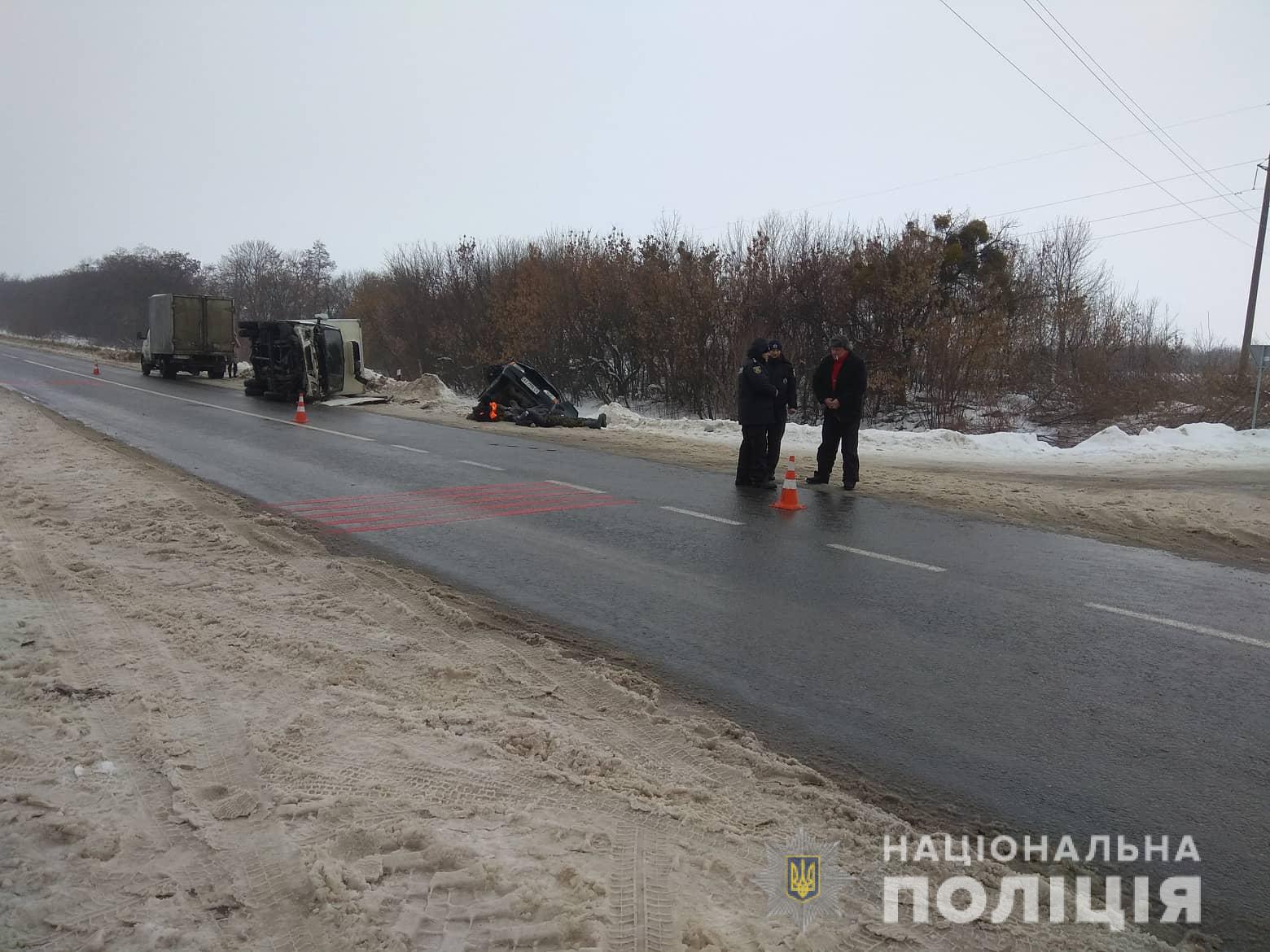 Зображення до:  Двоє людей загинули в ДТП у Богодухівському районі