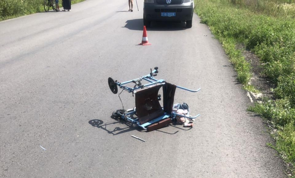 Зображення до:  Поліція Харківщини розшукала водія автомобілю, який насмерть збив людину на візку