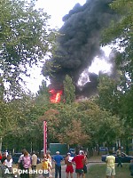 Article Пожар на релейном заводе в районе Одесской (обновлено в 15.49)