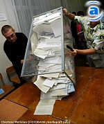 Article Первые результаты голосования  – данные официального сайта ЦИК