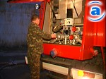 Зображення до:  На улице Октябрьской Революции горела крыша частного дома