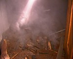 Зображення до:  В Харькове горел склад с мебелью