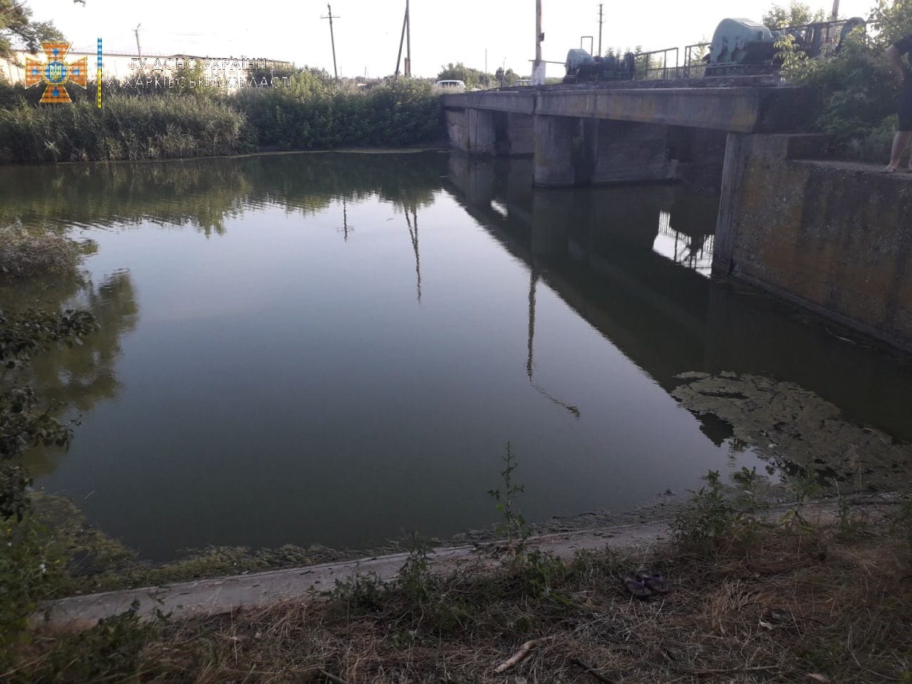 Зображення до:  На Харківщині дитина потонула у технічній водоймі цукрозаводу