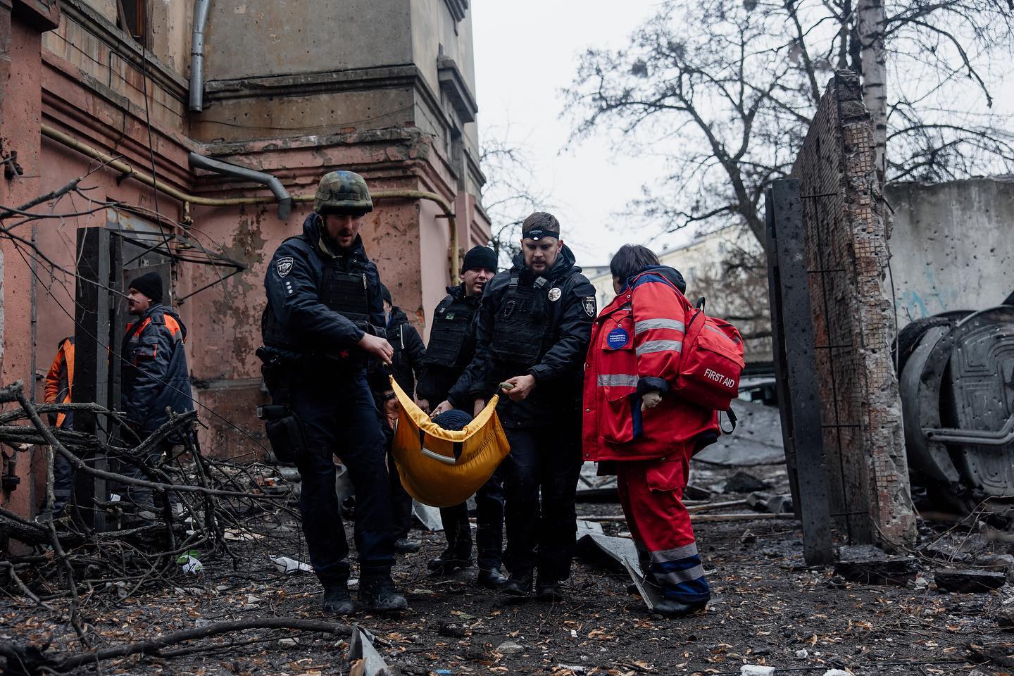 Зображення до:  Зросла кількість поранених від ракетного обстрілу Харкова 5 лютого: фото