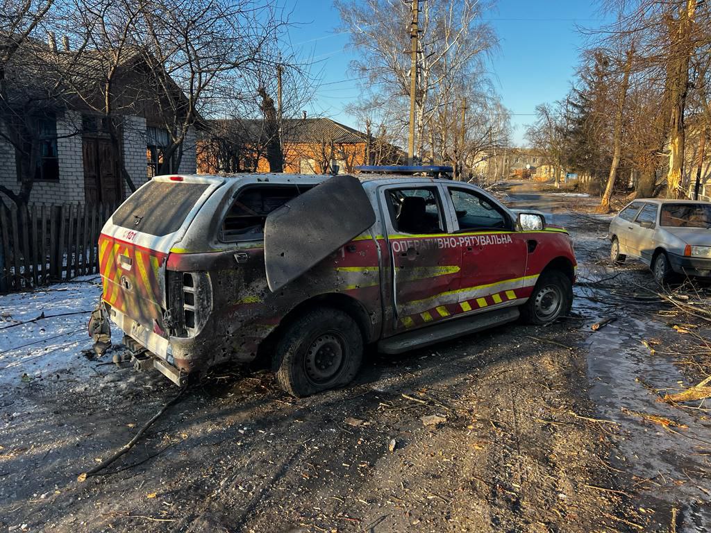 Зображення до:  Окупанти відкрили вогонь по рятувальниках у Дворічній на Харківщині