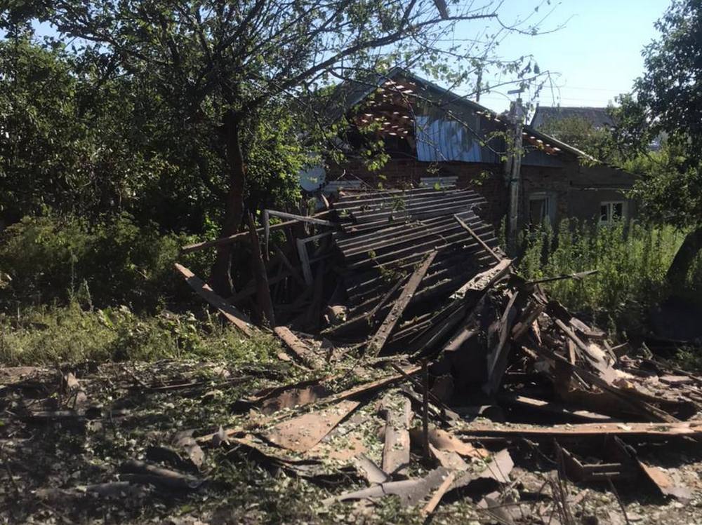 Зображення до:  У Куп’янську від обстрілу поранені двоє цивільних, є руйнування