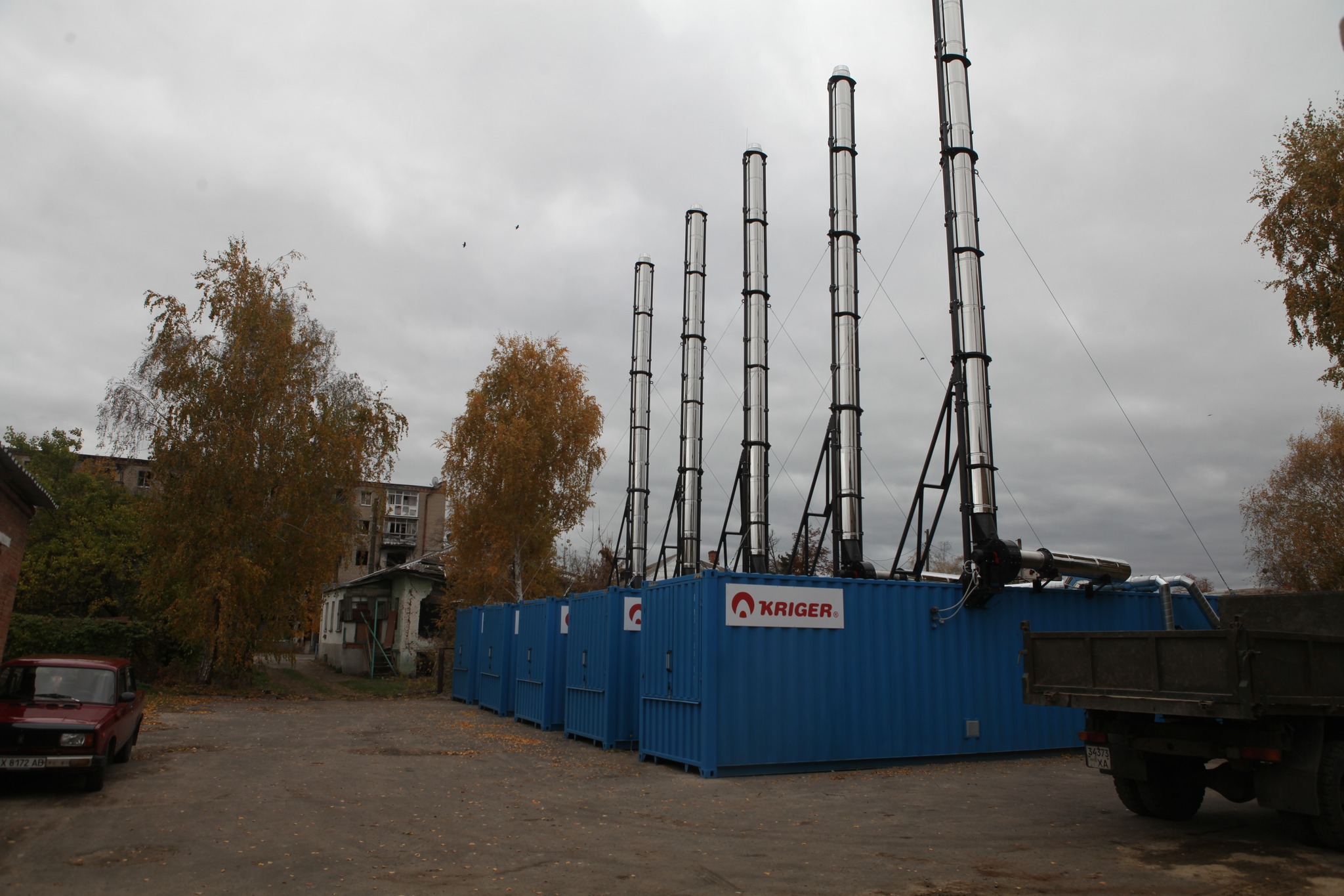 Зображення до:  В Ізюмі підключили до електромережі модульні котельні 