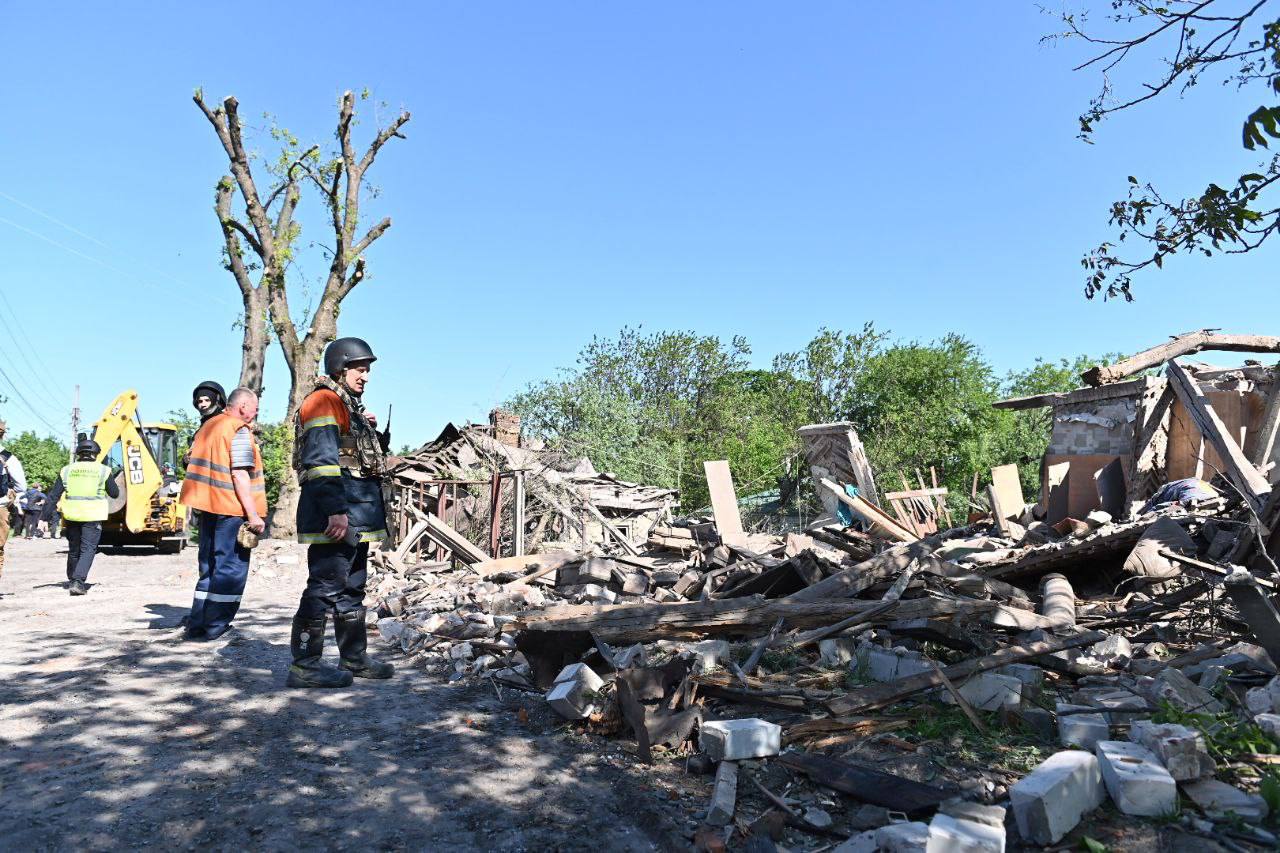 Зображення до посту: Удар по Харкову 3 травня: загинула жінка, двоє поранених