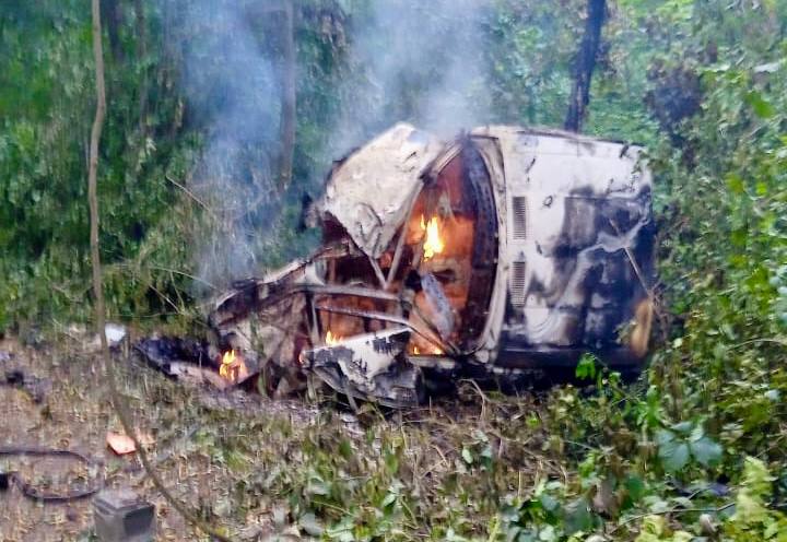 Зображення до:  На Харківщині підірвалося авто: щонайменше четверо загиблих