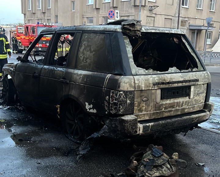 Зображення до посту: Поліція затримала підозрюваного у підпалі авто військового у Харкові