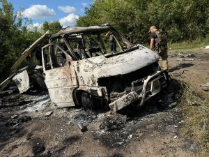 Зображення до посту: У Білому Колодязі від удару дрона загинули медики-волонтери — поліція