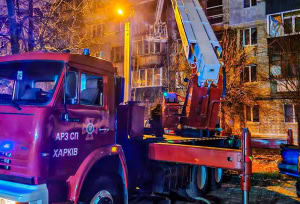 Зображення до посту: Пожежа у п’ятиповерхівці у Харкові: загинув батько трьох дітей