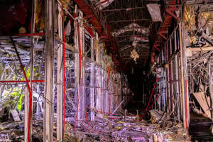 Зображення до посту: Агресор вдарив дронами по Харкову, є руйнування на ринку «Барабашово»