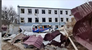 Зображення до посту: Друкарня, книгарні та Літмузей пошкоджені внаслідок обстрілу Харкова: фото