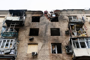 Зображення до посту: Харків після обстрілу 2 березня: серед постраждалих — дитина