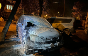 Зображення до посту: У Харкові затримали студента, якого підозрюють у підпалі авто військового