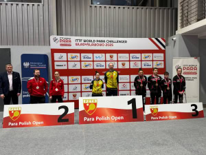 Зображення до посту: Харків’янка виборола два «золота» на турнірі з паранастільного тенісу в Польщі