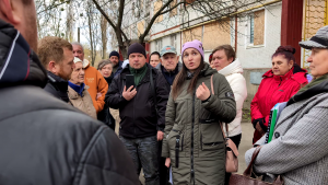 Зображення до посту: Мешканці будинку на Північній Салтівці добилися зустрічі з владою: долю будинку вирішить суд