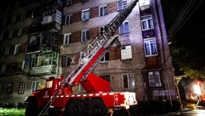 Зображення до посту: У Харкові під час пожежі в багатоповерхівці евакуювали 15 людей