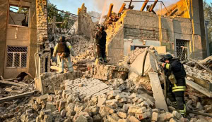 Зображення до посту: Російські дрони атакували Великий Бурлук, спалахнула пожежа