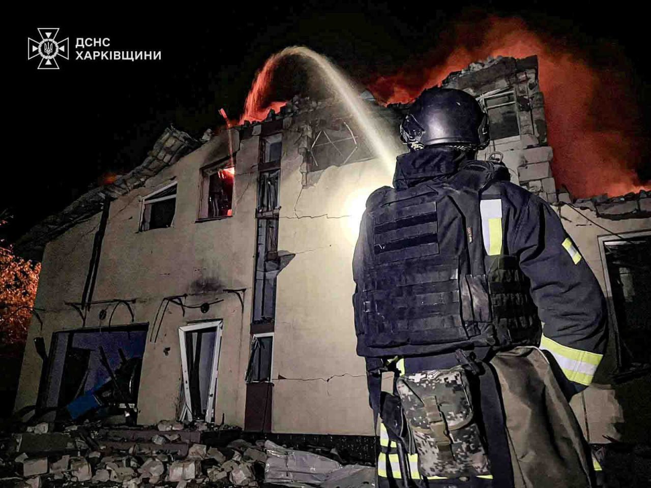 Зображення до:  Харківщину атакували 13 російських «шахедів»: є постраждала і руйнування