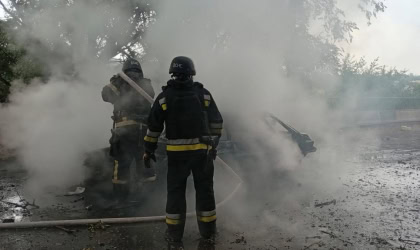 Рятувальники в диму
