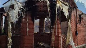 Зображення до посту: Російські обстріли спричинили пожежі в Лосівці та Рогані, загинув чоловік